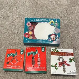 Christmas Craft Kit Set with Paint and Ornaments